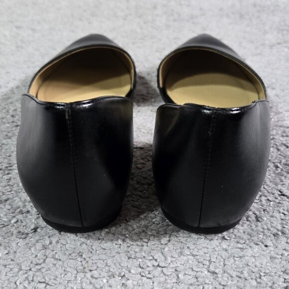 Naturalizer Tennessee Black Half D'Orsay Faux Leather Pointed Toe Flats Capsule - Picture 5 of 11